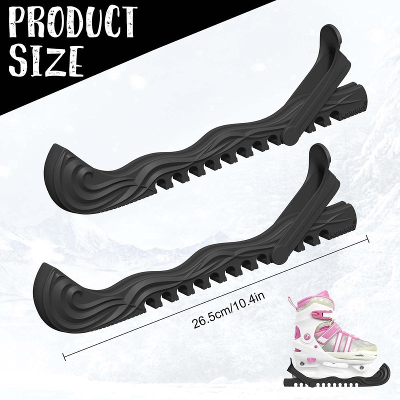 Laad afbeelding in Galerijviewer, Verstelbare schaatsbeschermers wit 27 cm – 1 paar
