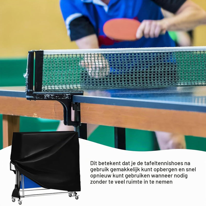 Załaduj obraz w przeglądarce galerii, Wodoodporny pokrowiec na stół do ping-ponga 185 x 70 x 165 cm z tkaniny Oxford 210D z ochroną UV – ochrona stołu do ping-ponga – pokrowiec na stół do ping-ponga
