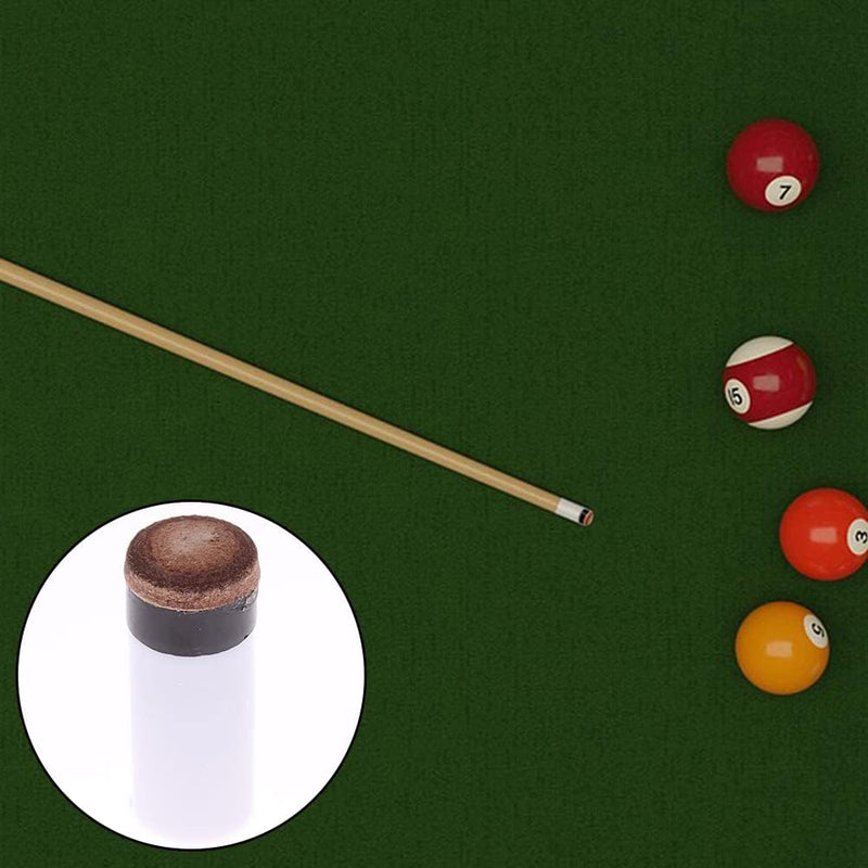 Laden Sie das Bild in Galerie -Viewer, 8-delige Biljartkeu Tip Set 12 mm – Leren Schroefpunten met Ferrules voor Pool &amp; Snooker - happygetfit.com
