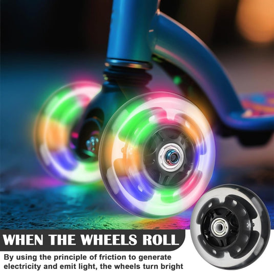 8 stuks inline skate rollen, 80 mm inline skate wielen met 8 stuks kogellagers, knipperende wielen, inline skate wielen, inline skate onderdelen, wielen voor inline skates - happygetfit.com