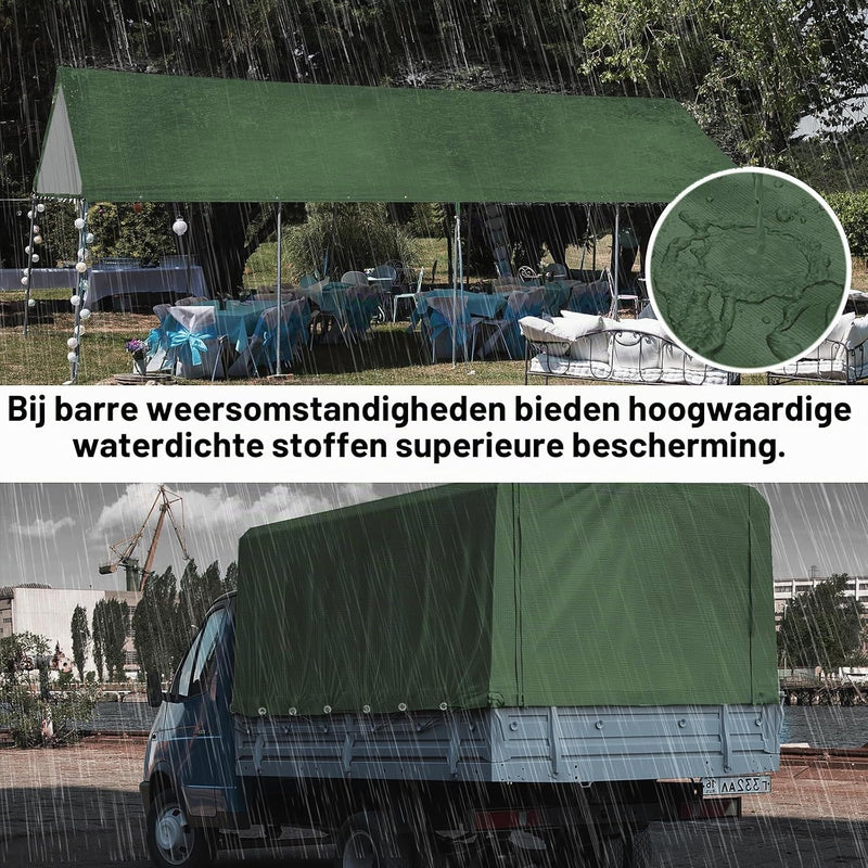 Load image into Gallery viewer, Waterdicht afdekzeil 2 x 6 meter 120 g/m² met ogen – PE dekzeil – beschermzeil
