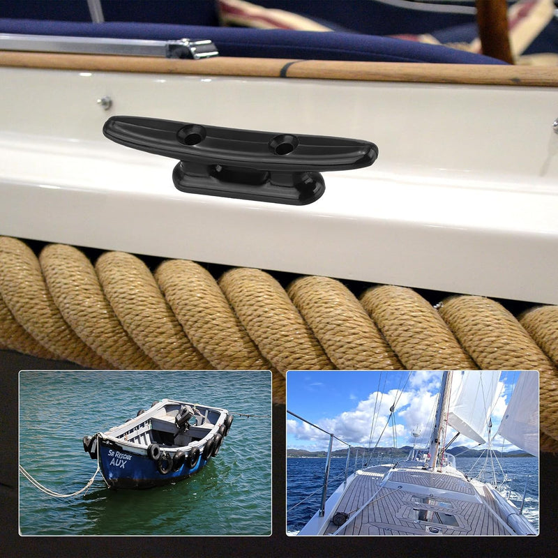 Chargez l'image dans la visionneuse de la galerie, Bootkikkers 4 stuks 75 mm van nylon zwart – touwklemmen – boot kajak accessoires
