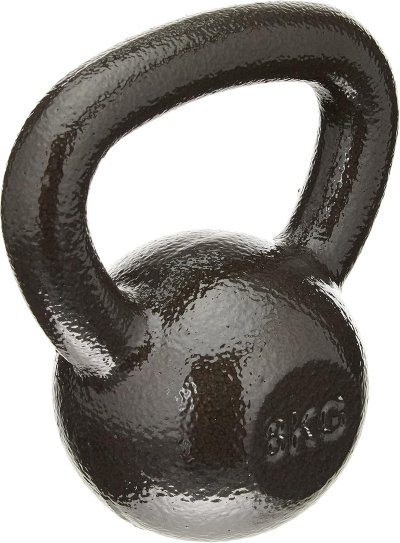 Laad afbeelding in Galerijviewer, Amazon Basics Cast-Iron Kettlebell, 17.6 pound (8 kg), Black
