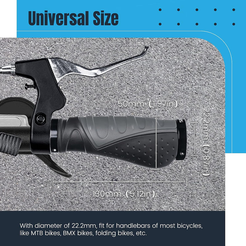Chargez l'image dans la visionneuse de la galerie, Ergonomische fietshandvatten 22 mm voor draaigreepschakeling

