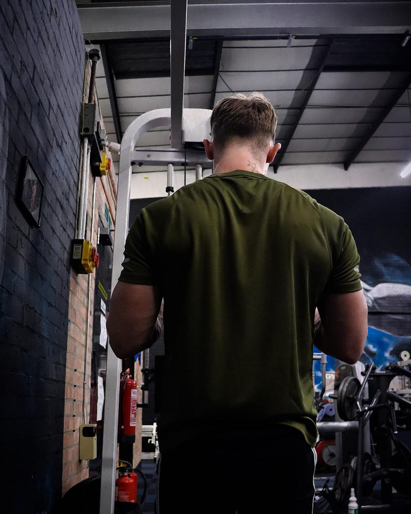Chargez l'image dans la visionneuse de la galerie, Heren sportshirts 3 of 5 stuks sneldrogend en ademend – fitness shirt – hardloopshirt
