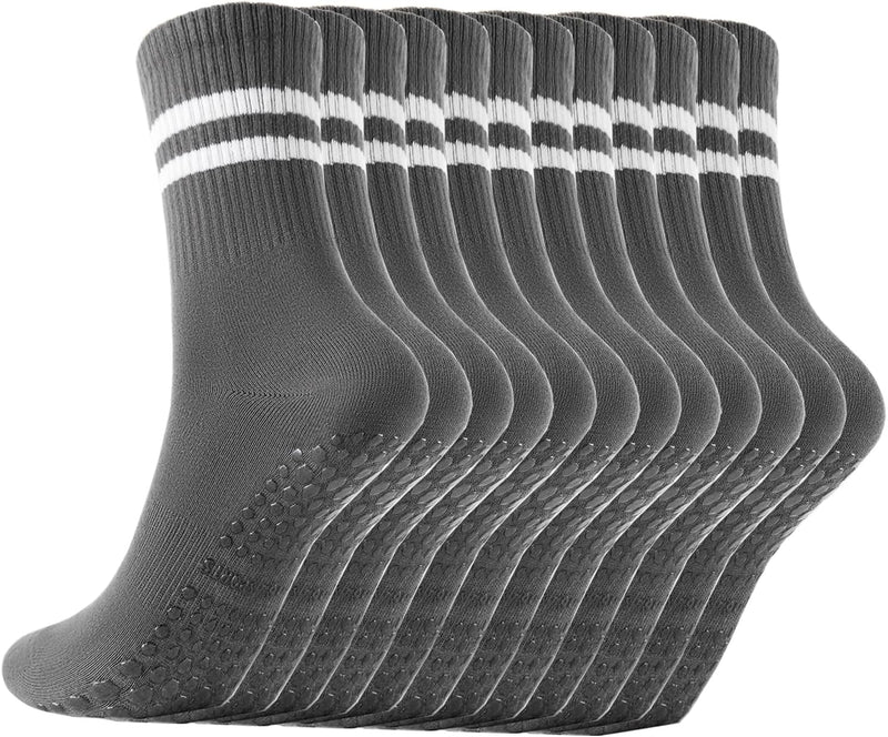 Laad afbeelding in Galerijviewer, Pilates antislip sokken 3 paar met siliconen grip – yoga sokken – fitness sokken
