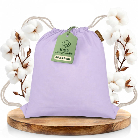 Katoenen gymtas naturel met trekkoord 140 g/m² – sporttas – rugzak