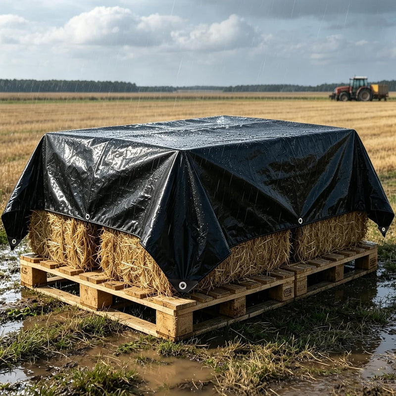 Load image into Gallery viewer, Waterdicht afdekzeil 2 x 5 meter 180 g/m² met versterkte randen – dekzeil – beschermzeil
