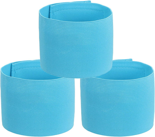 Aanvoerdersbanden voetbal 3 stuks verstelbaar donkerblauw – captain armbanden – sport accessoires