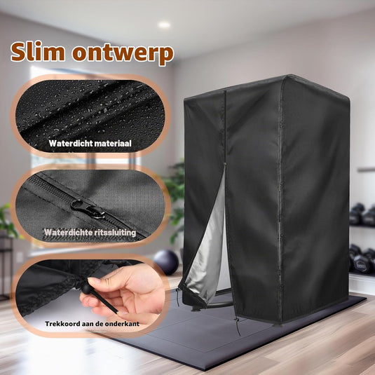 Beschermhoes voor power rack 102 x 107 x 163 cm van 420D Oxford – fitness hoes – waterdichte afdekhoes