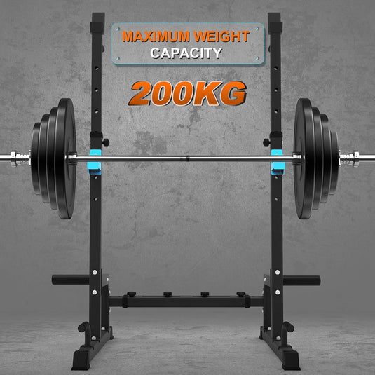 Verstelbaar squat rack met dipstation