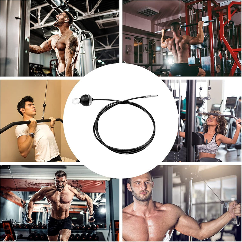Load image into Gallery viewer, 2 m Fitness Stalen Kabel Fitness Gym Vervanging Kabel Thuis Gym Kabel Accessoires Fitness Katrol Kabel Systeem Heavy Duty Stalen Kabel Voor Thuis Gym
