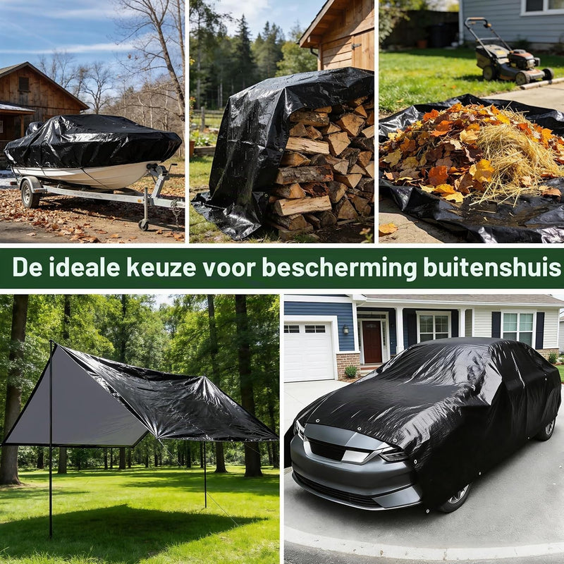 Load image into Gallery viewer, Waterdicht afdekzeil 2 x 6 meter 120 g/m² met ogen – PE dekzeil – beschermzeil
