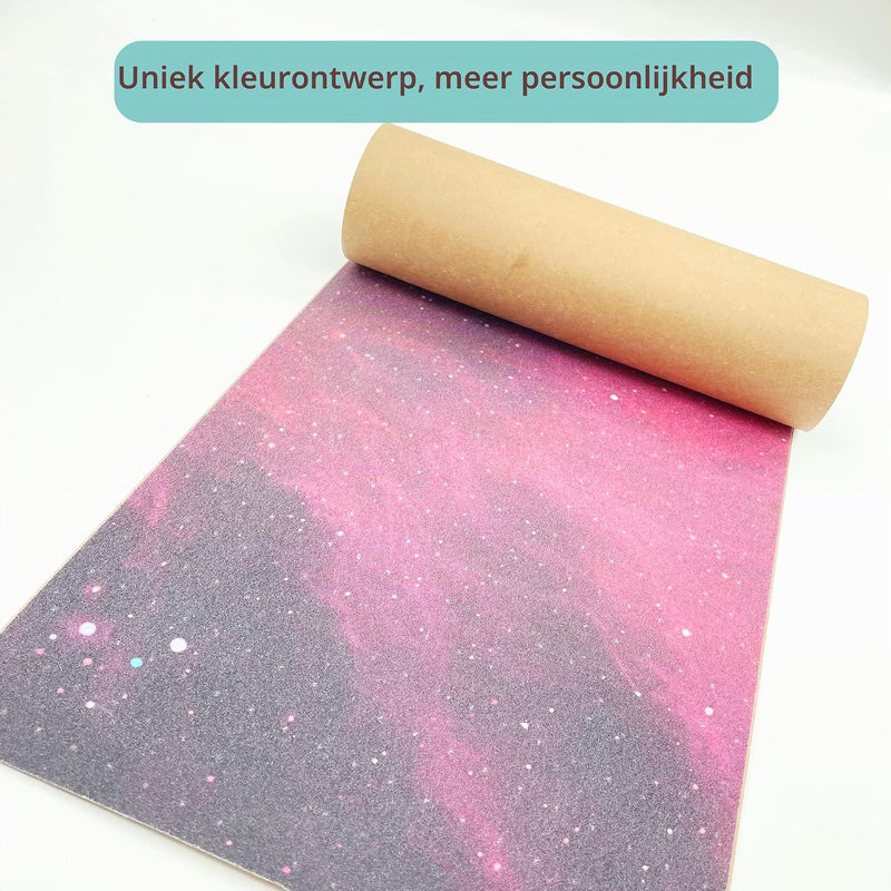 Carica immagine in Galleria Viewer, Skateboard griptape 84 x 23 cm waterdicht en luchtbelvrij – antislip longboard grip tape
