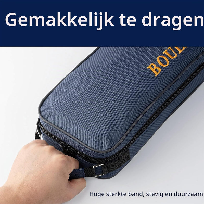 Załaduj obraz w przeglądarce galerii, Torba do gry w bule na 8 kul z wodoodpornego nylonu z regulowanym paskiem na ramię – torba do przechowywania kul do petanki – akcesoria do gry w bule
