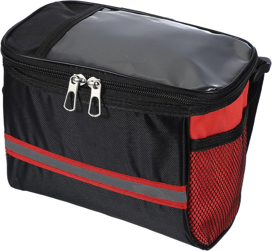 Waterdichte fietsstuurtas 21,5x13x15 cm - Fietstas frame & stuur met reflectie - Fietsmand & schoudertas mountainbike