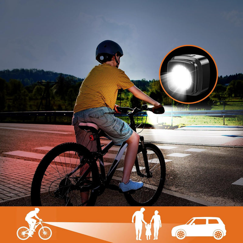 Load image into Gallery viewer, Oplaadbaar fietsvoorlicht USB-C IPX5 waterbestendig met 3 lichtstanden – fietslamp – fietsverlichting
