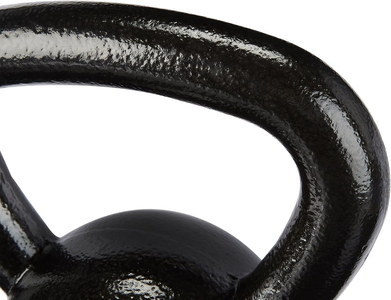 Laad afbeelding in Galerijviewer, Amazon Basics Cast-Iron Kettlebell, 35.3 pound (16 kg), Black
