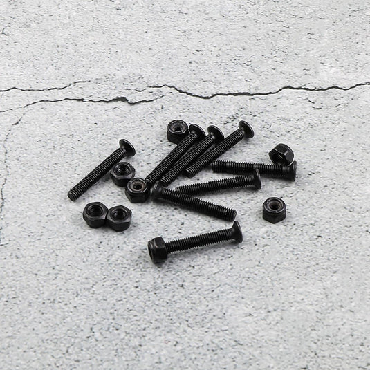 Skateboard riser pads set 6 mm zwart