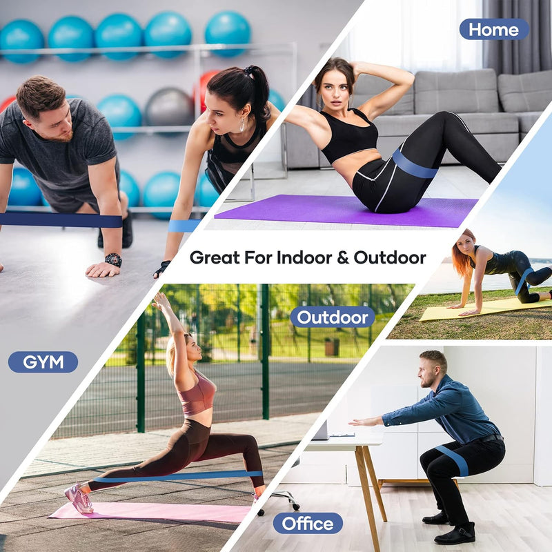 Load image into Gallery viewer, Fitness elastieken 5-delige set met verschillende weerstandsniveaus – weerstandsbanden – resistance bands
