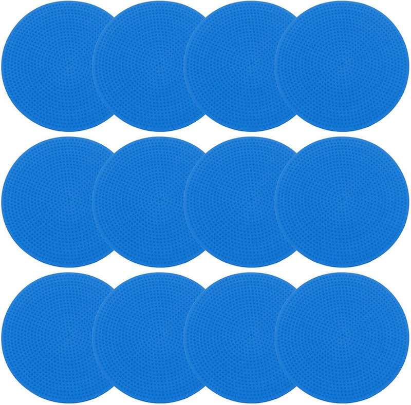 Laden Sie das Bild in Galerie -Viewer, Vloermarkers 12 stuks 23 cm antislip blauw met opbergtas – agility markers – sport training accessoires
