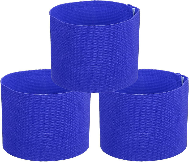 Carica immagine in Galleria Viewer, Aanvoerdersbanden voetbal 3 stuks verstelbaar donkerblauw – captain armbanden – sport accessoires
