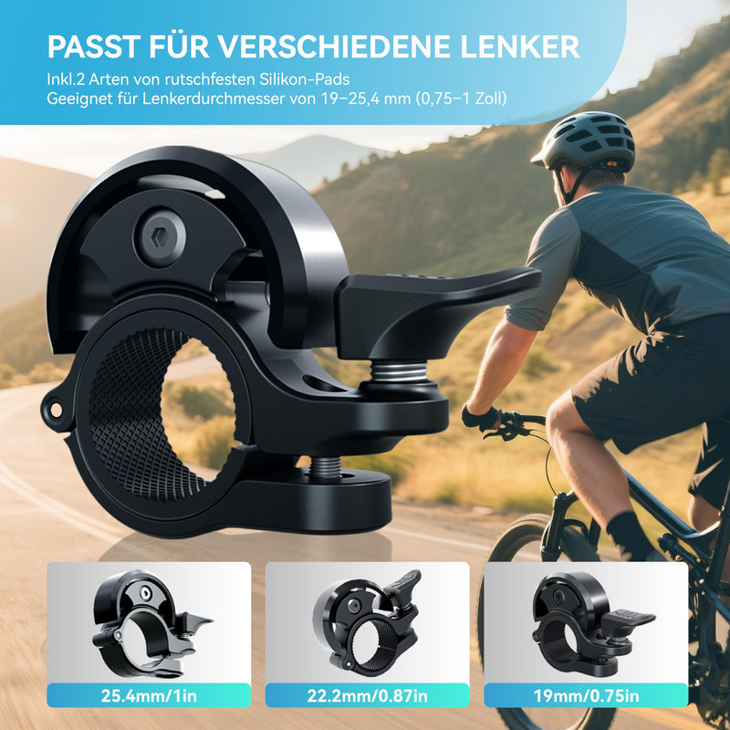 Chargez l'image dans la visionneuse de la galerie, Fietsklingel voor stuur 19-25,4 mm luid en waterbestendig blauw – fietsbel – fietsklingel
