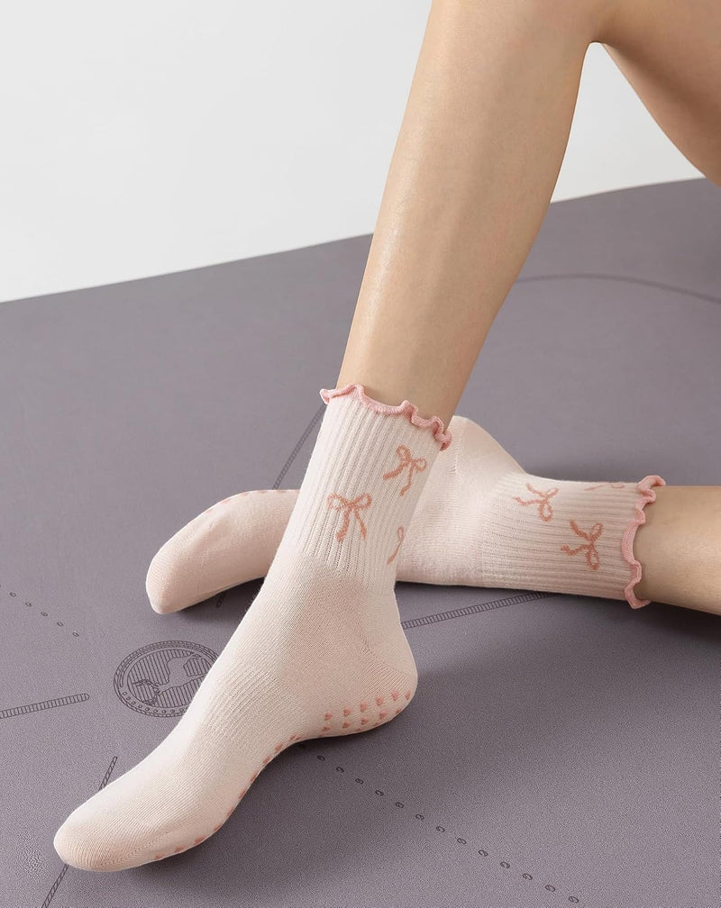 Laden Sie das Bild in Galerie -Viewer, Pilates antislip sokken dames maat 36-40 met gripnoppen – yoga sokken – fitness sokken
