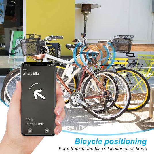 Verborgen AirTag fietshouder van ABS kunststof met 8 kabelbinders voor montage onder fietszadel – trackerhouder – fietsbeveiliging