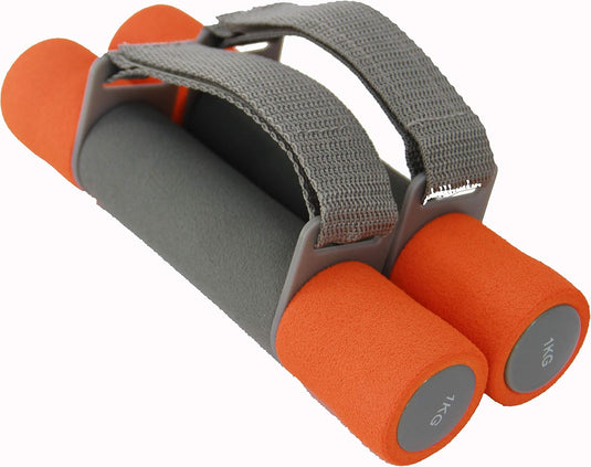 Soft dumbbells set of 2 with adjustable hand grips