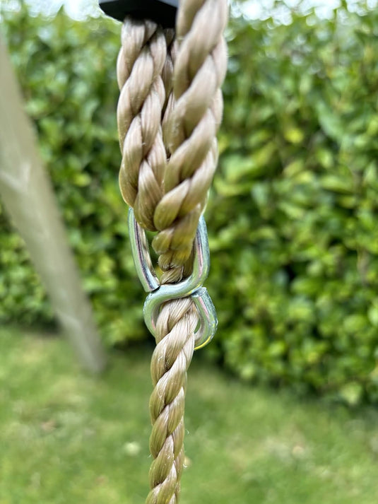 Kinderschommel met verstelbare touwen van stevig kunststof blauw – schommelzitje – speeltoestel accessoires