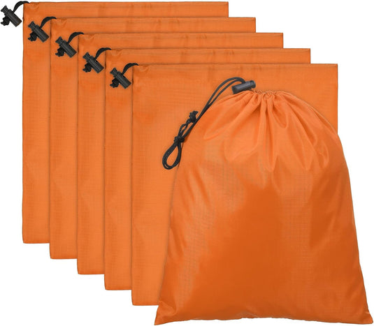 Opbergzakken met trekkoord 35 x 40 cm 6 stuks – waterbestendige reiszakken