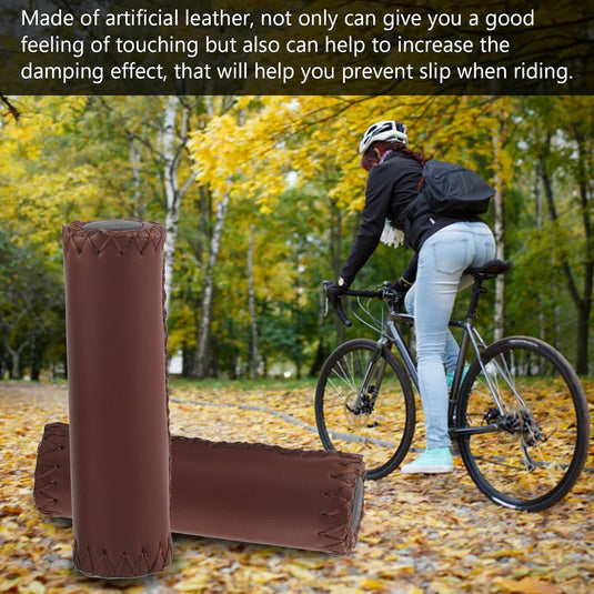 Retro fietshandvatten van kunstleer 1 paar