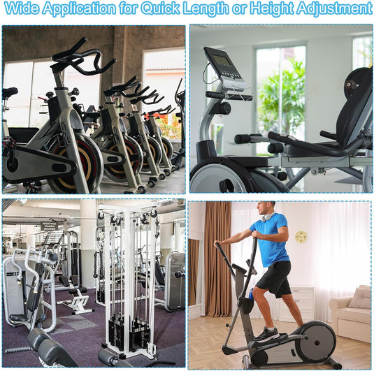 Pull-up veerknop hometrainer knop M16 (1 stuk) - Verstelbare hoogteverstellingsschroef fitnessapparatuur - Trekpin borgpen hometrainer