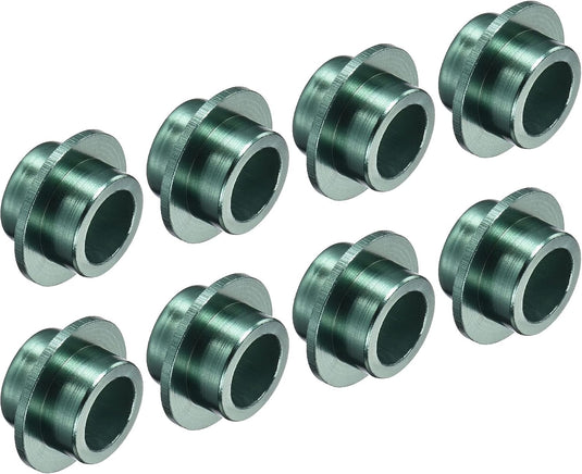 Inline skate lager spacers 8 stuks 8 mm van aluminium groen – afstandhouders – skate accessoires
