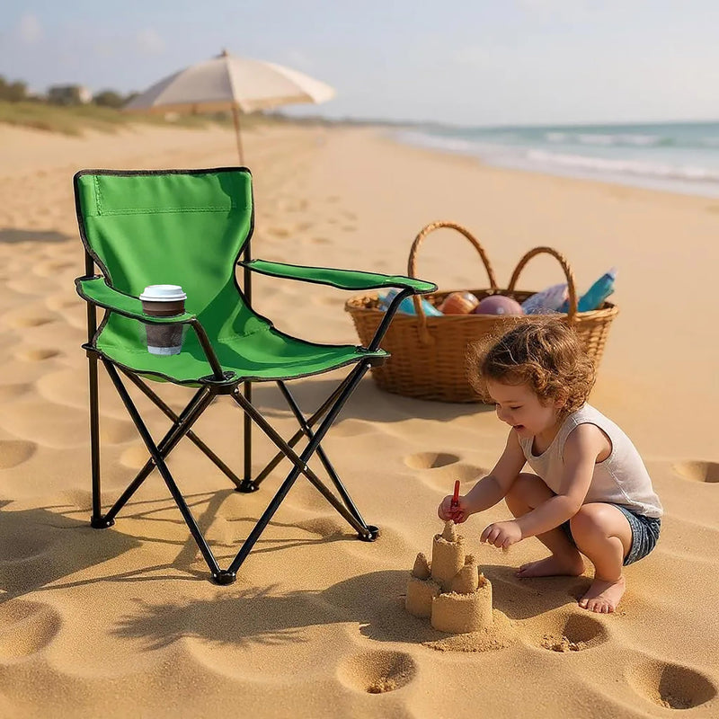 Chargez l'image dans la visionneuse de la galerie, Campingstoelen Opvouwbaar 2 Stuks met Bekerhouder tot 100 kg – Vouwstoel – Kampeerstoel
