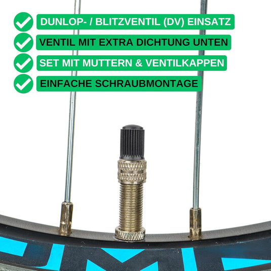 Fietsventiel Reparatieset 20-delig voor Dunlopventiel tot 6 Bar – Ventielset – Fietsaccessoires