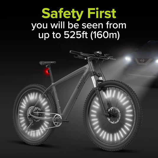 Spaakreflectoren set voor fiets met 360° zichtbaarheid en kliksysteem – fietsreflectoren – spaakreflectoren