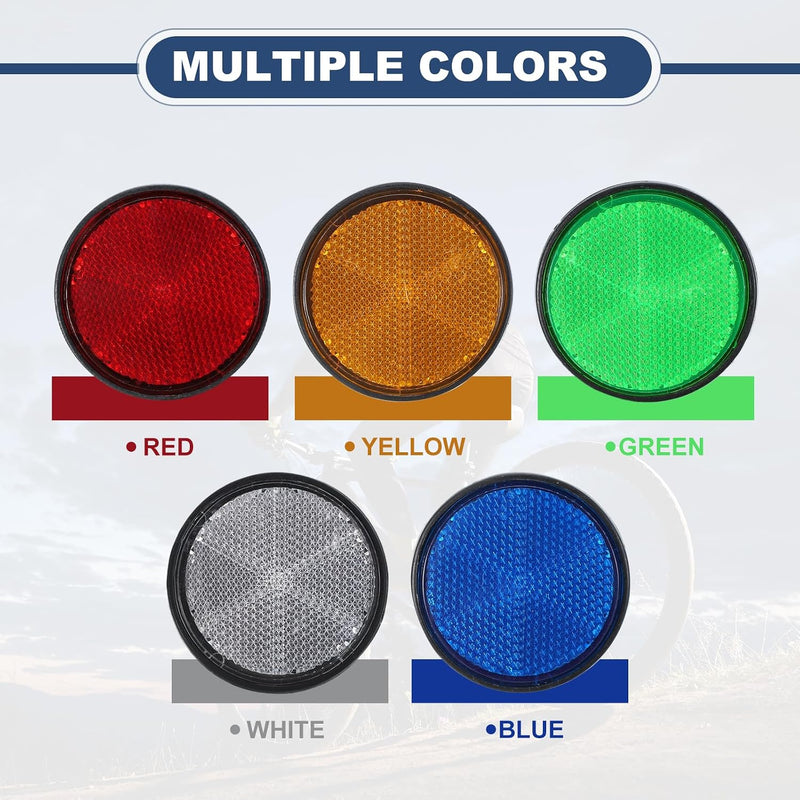 Carica immagine in Galleria Viewer, Ronde reflectoren 2 stuks met M6 schroefbevestiging – veiligheidsreflectoren – fiets aanhanger accessoires

