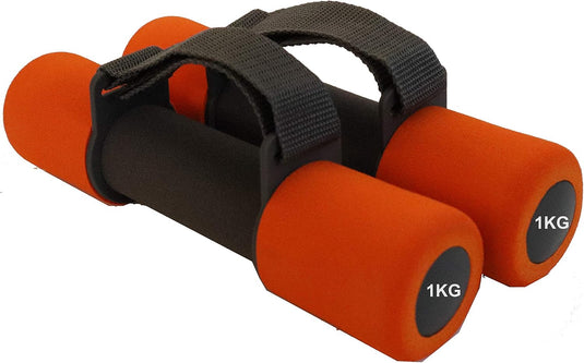 Soft dumbbells set of 2 with adjustable hand grips