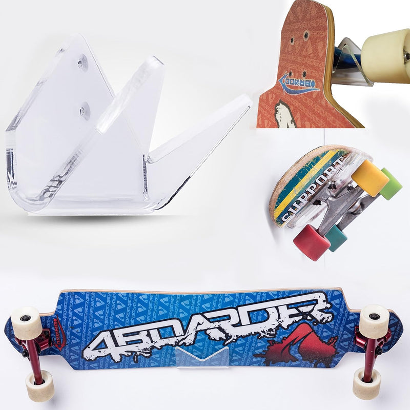 Carica immagine in Galleria Viewer, Skateboard wandhouder transparant acryl voor verticale en horizontale montage – longboard pennyboard houder

