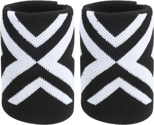 Sport polszweetbanden 2 stuks voor dames en heren – absorberende polsbandjes – fitness accessoires