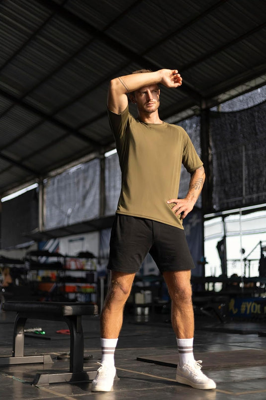Heren sportshirts 3 of 5 stuks sneldrogend en ademend – fitness shirt – hardloopshirt