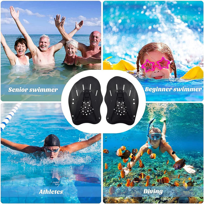 Load image into Gallery viewer, Handpeddel, handpeddel, professionele zwemtrainingsschep, draagbaar, duurzaam, kleine schep, zwembadvliezen, trainingsaccessoires voor volwassenen, uniseks
