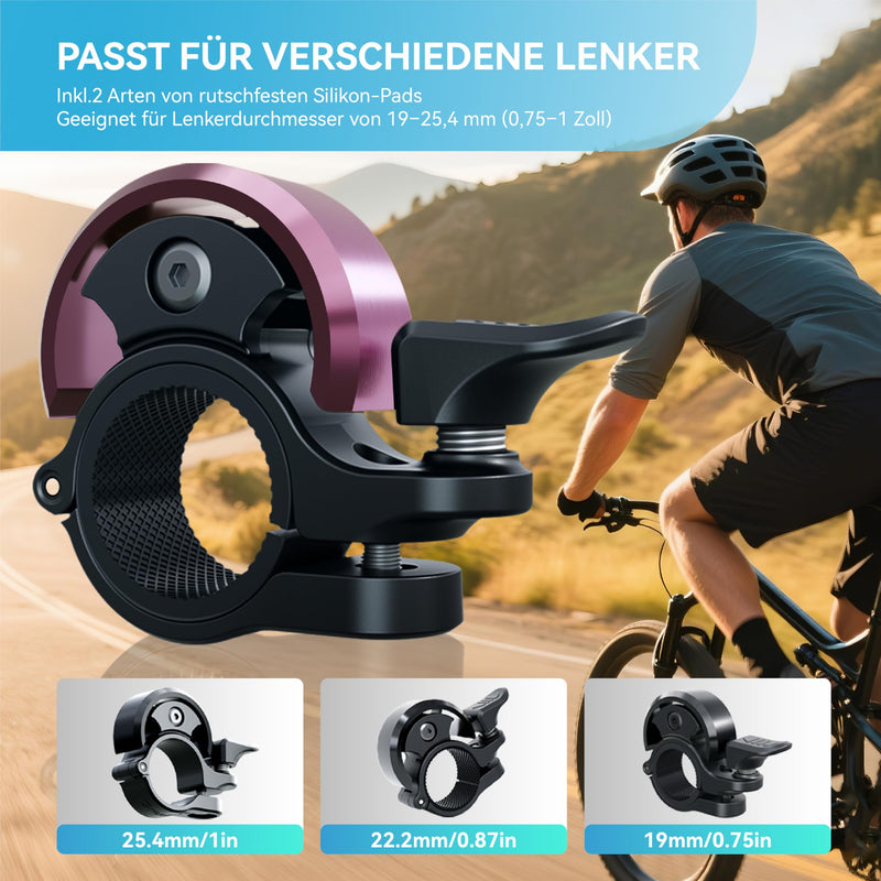Chargez l'image dans la visionneuse de la galerie, Fietsklingel voor stuur 19-25,4 mm luid en waterbestendig blauw – fietsbel – fietsklingel
