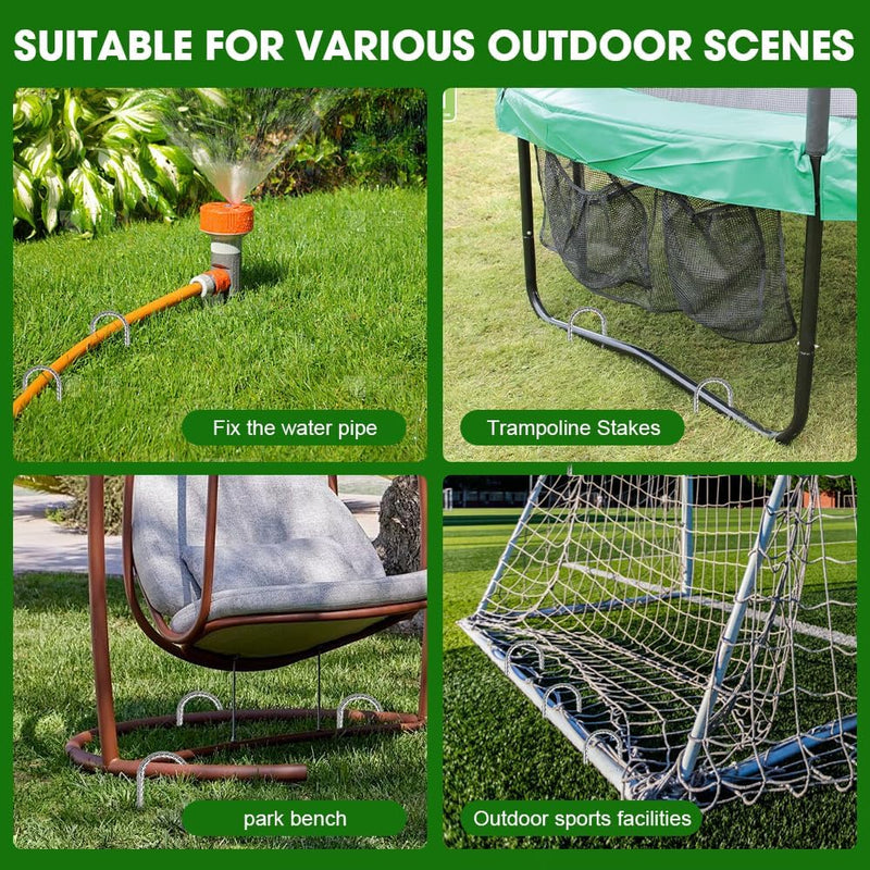 Load image into Gallery viewer, Grondankers 12 stuks 30 cm met J-haken en trekker – trampoline haringen – stormankers

