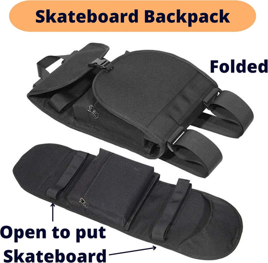 Skateboard rugzak met T-tool voor skateboard en longboard – draagtas – skate accessoires