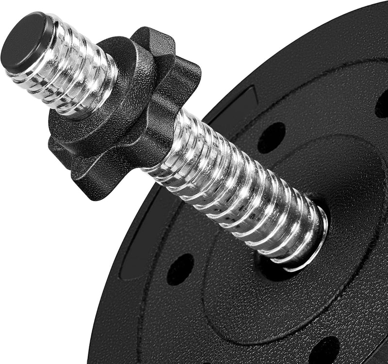Load image into Gallery viewer, Yaheetech Halterset, 20 kg, korte halters, gietijzeren halters met stersluitingen, fitness, gymnastiek, halters voor krachttraining
