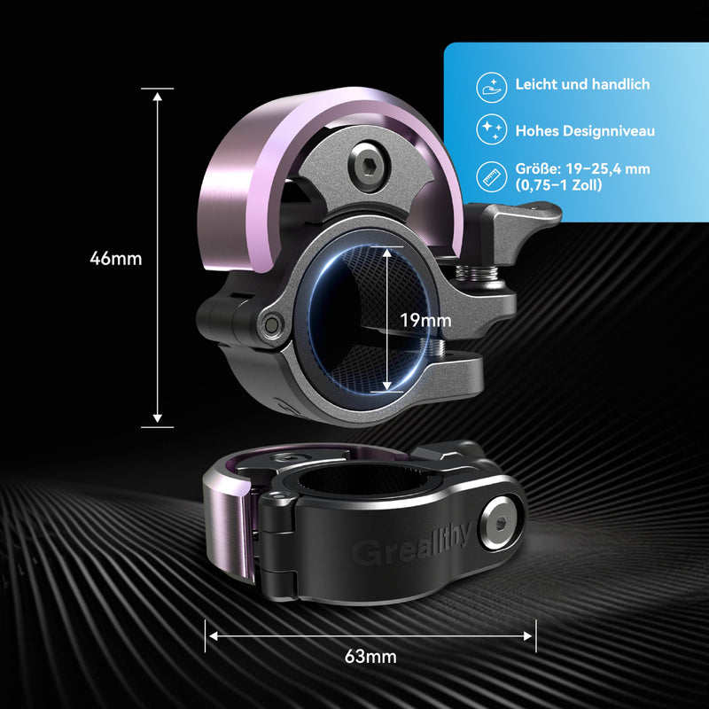 Chargez l'image dans la visionneuse de la galerie, Fietsklingel voor stuur 19-25,4 mm luid en waterbestendig blauw – fietsbel – fietsklingel
