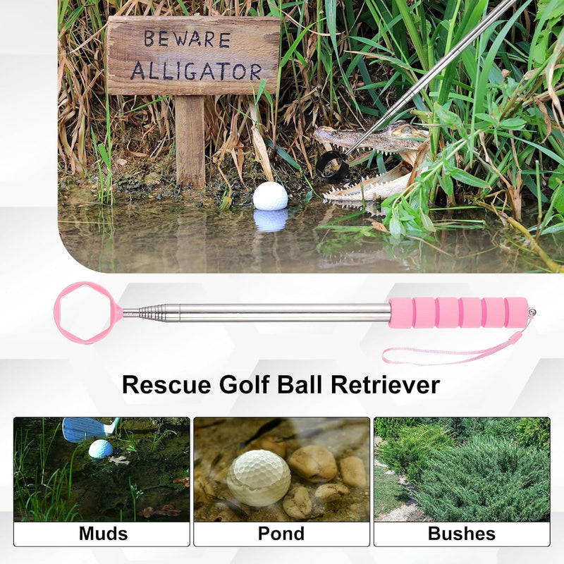 Laad afbeelding in Galerijviewer, Telescopische golfbal retriever 43-274 cm van roestvrij staal – golfbalvanger – golf accessoires
